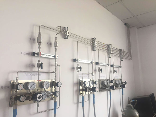 大學實驗室氫氣氬氣供氣系統與配氣系統設計